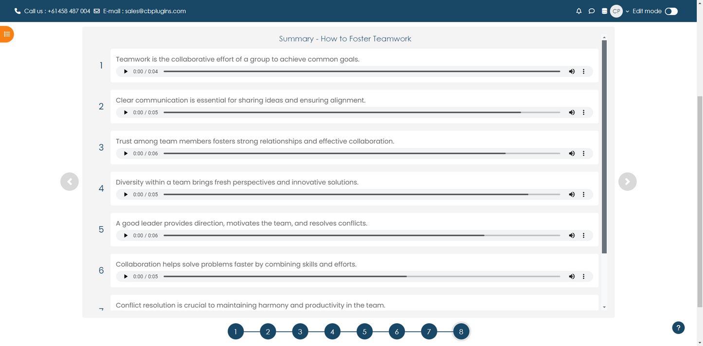 Slides - Moodle Content Activity Plugin