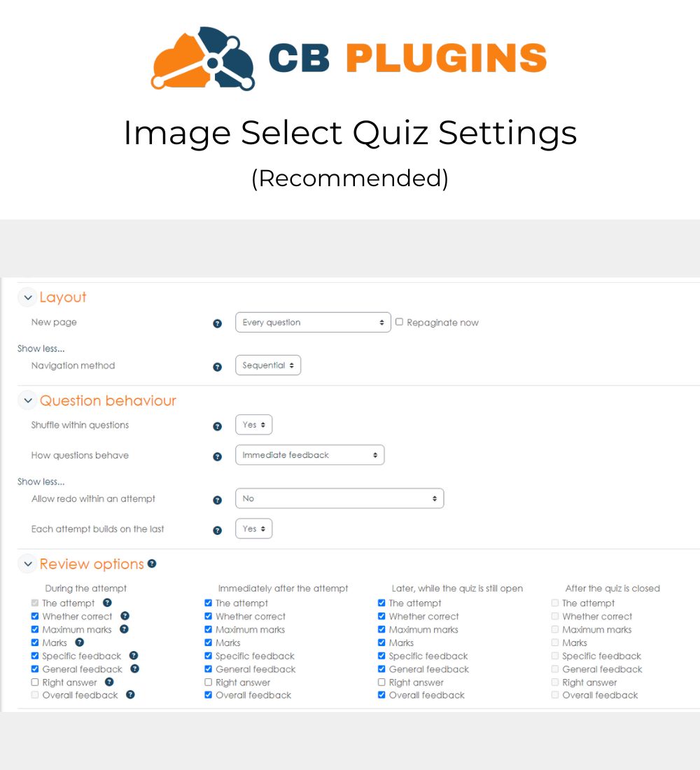 Image Select - Moodle Quiz Question Type Plugin